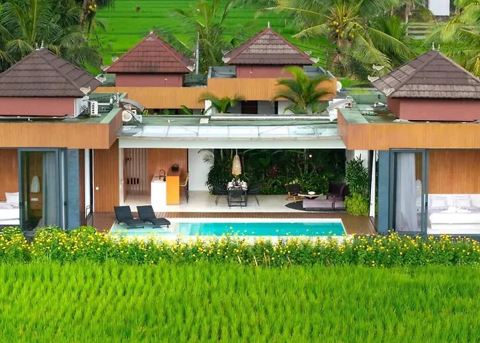 Celia 3br With Pool & Rice Field View *